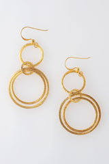 Gold Eternity Hoops