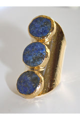 Blue Triple Threat Ring